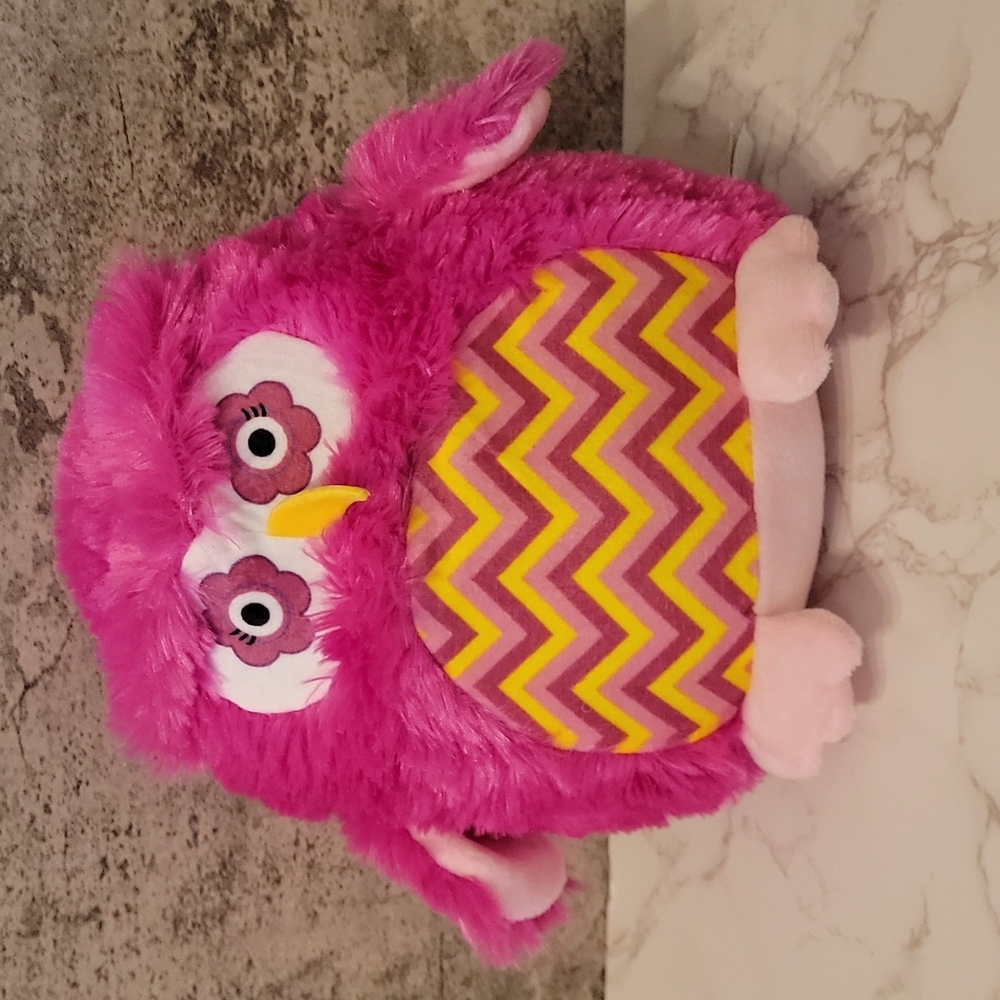 Super cute Pink Circus Circus Owl Stuffed Animal Plush
